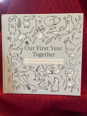 Our First Year Together - Cream Dog Memory Keeper